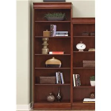 Transitional Jr Executive 84 Inch Bookcase